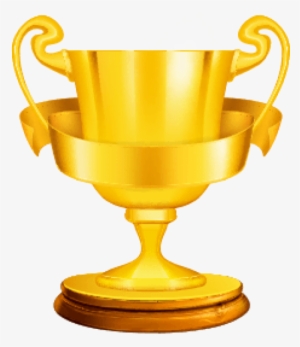 Golden Cup Illustrator Png Download - Trophy Vector