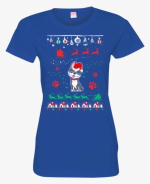 Boston Terrier Christmas T Shirts 3516 Lat Ladies' - Shirt