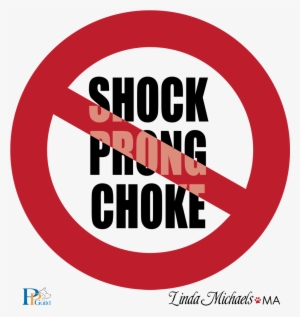 No Shock Logo No Prong Logo No Choke Collar Positie - No Shock Prong Choke