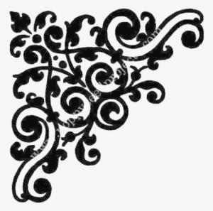 Damask Png High Quality Image - Art Design Black And White