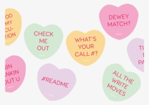Decorate With Library-themed Candy Hearts - Heart