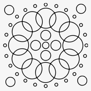 File Circulo Mandala Drawing Wikimedia Commons Open - Mandala De Solo Circulos