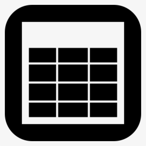 Square Outline With Small Rectangles Comments - Table White Icon Png