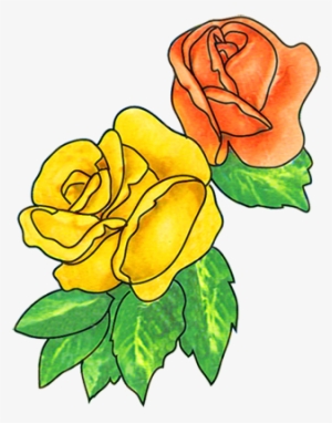 Peppermint Rose Plant Clip Art - Flower Drawings Clip Art