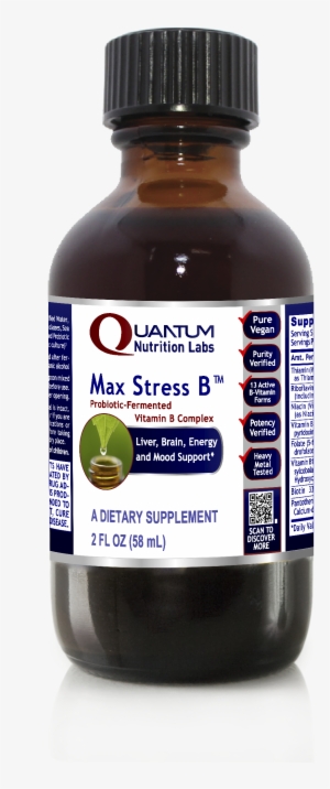 Max Stressb, Quantum 2oz Liquid - Premier Research Labs Max B-nd Tm, 2 Fl Oz, Vegan Product