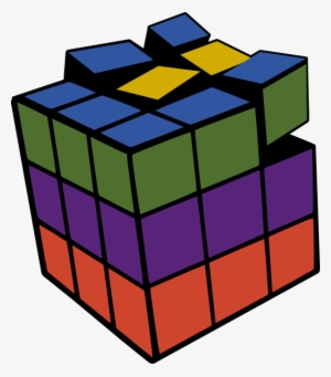 Original Png Clip Art File Rubiks Cube 3d Colored Svg