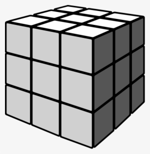 Rubiks Cube Gray - Rubix Cube Black And White