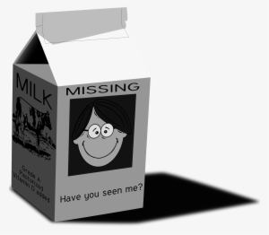 Clipart - Milk Carton - Missing Milk Clip Art