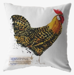 Decorative Throw Pillows - Campine Chicken