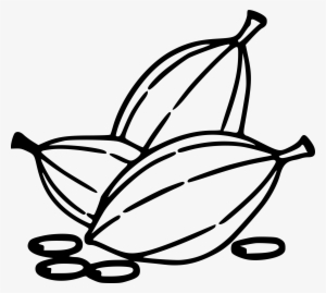 Beans Big Image Png - Cocoa Clipart Black And White
