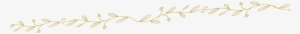 Gold Leaves Footer - Calligraphy