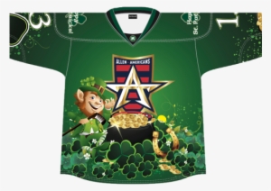 Patrick's Day, Americans Host Thunder - Allen Americans Jersey