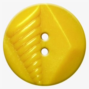 Button With Diamond And Diagonal Line Design, Yellow - Yellow Button Design Png