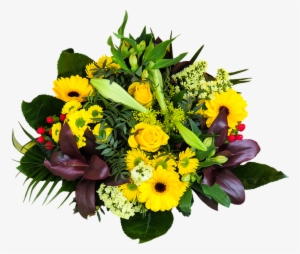 Flowers Bouquet Birthday Bouquet Isolated - Good Night Yellow Flower