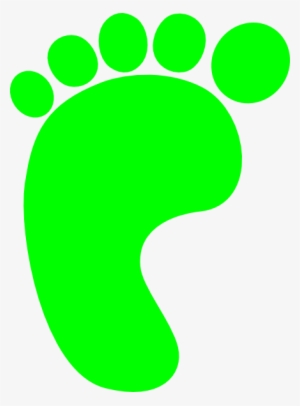 Feet Clipart Left Foot - Green Foot Clip Art