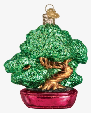 Bonsai Tree Ornament - Old World Christmas Pembroke Welsh Corgi Glass Ornament