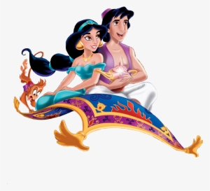 aladdin and jasmine on magic carpet clipart - aladdin jasmine flying carpet