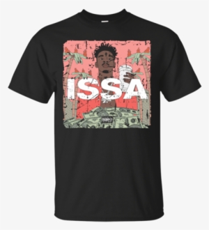21 Savage Issa T Shirt T Shirts S / Black / T Shirts - 21 Savage Issa Album Cover