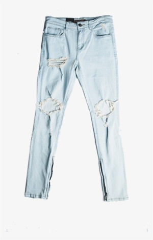 Pacific Denim - White Ripped Jeans Transparent