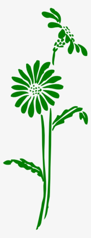 Green Flowers Clip Art