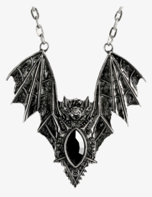 Bat Necklace Silver - Necklace