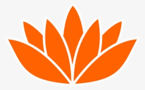 Lotus Flower Silhouette Vector Png Graphic Free Library - Orange Lotus Flower