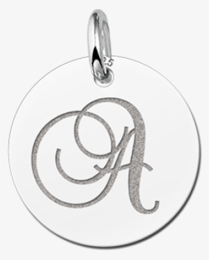 Letter Pendant Necklace Silver - Anthea