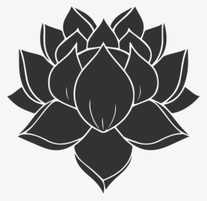 Karoo Retreat - All Black Lotus Flower Tattoo Transparent PNG - 1386x1353 -  Free Download on NicePNG