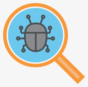 Bug Magnifying Glass Icon - Software Tester Icon Png