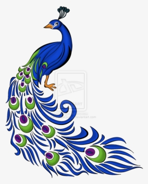 Peacock Motif By *irishpiratequeen On Deviantart Peacock - Peacock Drawing Colour