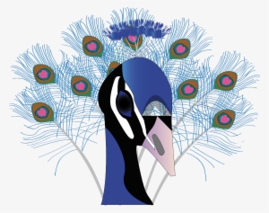 Vector Graphics,free Pictures - Blue Peacock Shower Curtain
