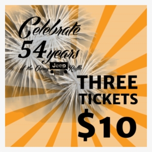 3 X 2018 Ouray Jeep Raffle Tickets - Graphic Design