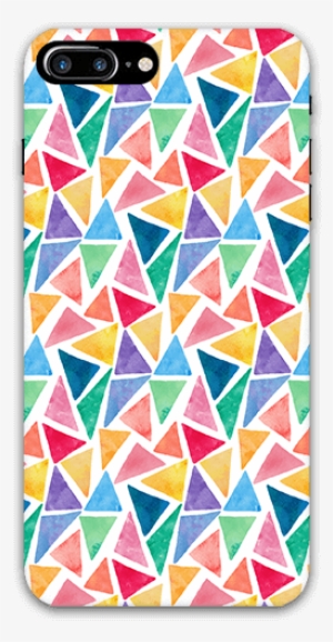 Watercolor Triangles Pattern Iphone 8 Plus Mobile Case