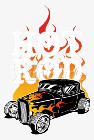 Hot Rod With Flames Picture Free Stock - Clip Art