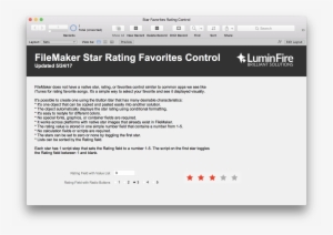 Filemaker Star Rating And Favorite Control - React Bootstrap