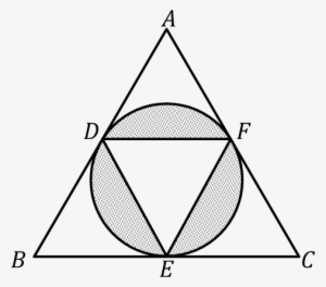 A Equilateral Triangle Abc With Mid Points Of Sides - Circle