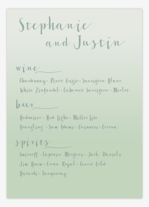 Drink Menu