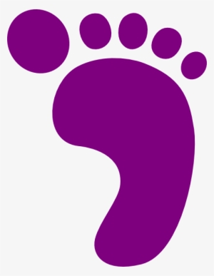 footprint clipart transparent - purple footprint clipart