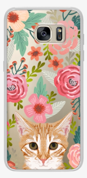 Casetify Galaxy S7 Edge Classic Snap Case - Orange Tabby Graphic Art On Wrapped Canvas East Urban