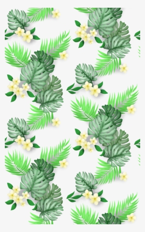 Seamless Hawaiian Floral Print By Enkai On Deviantart - Hawaiian Pattern Transparent