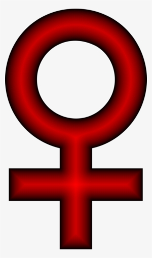 Gender Symbol Female Femininity Sign - Female Symbol Red