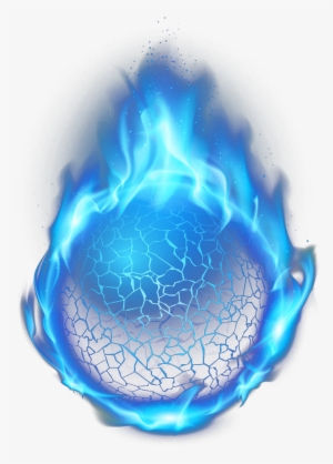 Bola De Fuego Azul Png Jpg Stock - Blue Flame Circle Png