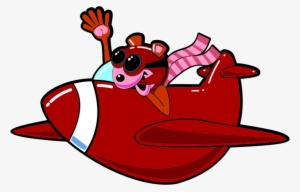 Medium Image - Cartoons Flying Aeroplane Png