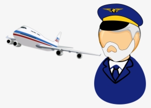 Clip Freeuse Library Airline Captain Big Image Png - Airplane Pilot Clip Art