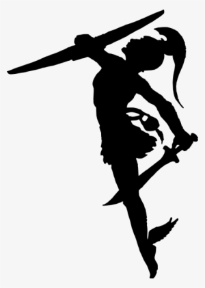 Perseus Silhouette Svg Clip Arts 426 X 598 Px