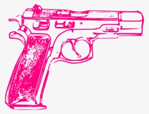 Rifle Clipart Pink - Pink Gun Clipart