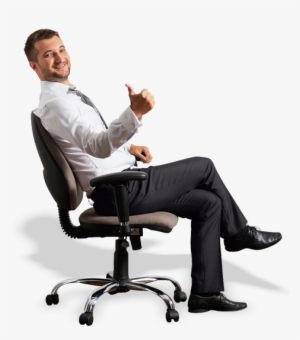 Chair Repairer - Sitting On Chair Png