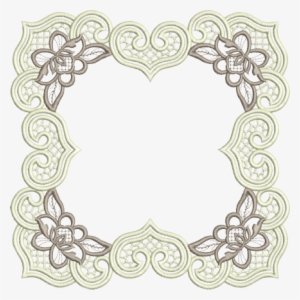 Embroidery Png Picture - Рамка Кружево Для Фотошопа