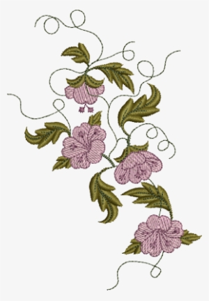 Flower Embroidery Transparent