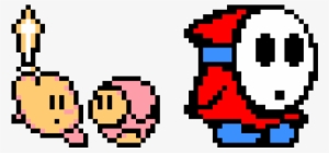 Kirby & Shy Guy - Pixel Art